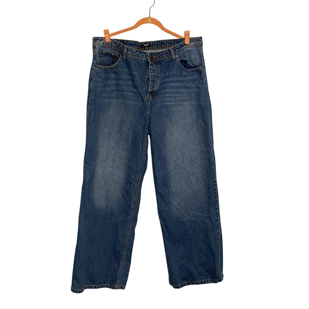 Nasty Gal Wide Leg Jeans Size 18